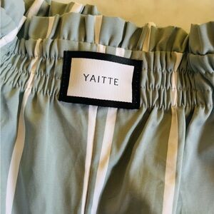 Yaitte Janeiro Bespoke striped cotton trousers size small